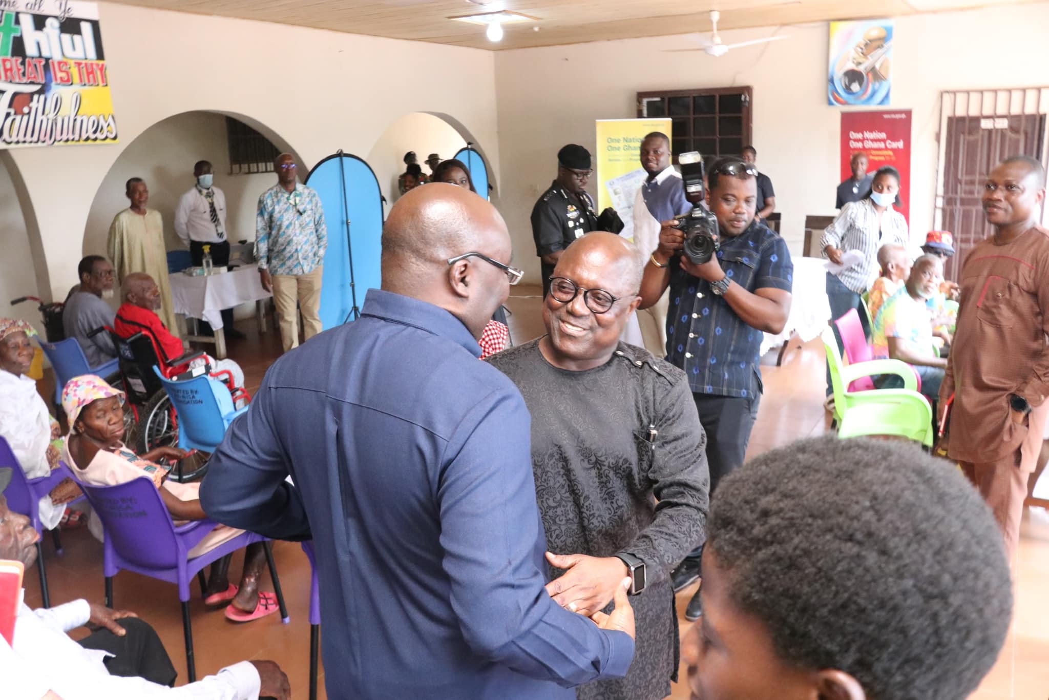 Official Issuance of Ghana cards to lepers at the Weija Leprosarium